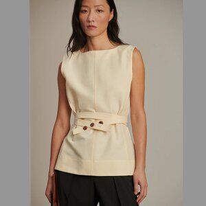 Cream belted top by Soeur Paris (BRAND NEW with tags)